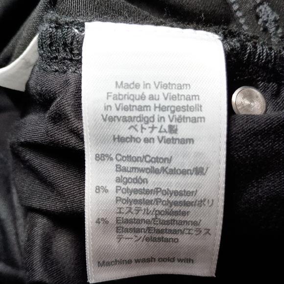 🩷 JCrew 10" highest-rise toothpick jean in true black 37 (Size 24) - Picture 8 of 11